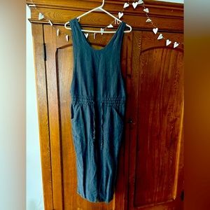 Not Perfect Linen cropped jumpsuit